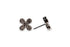 PAVÉ FOUR-PETAL FLOWER DIAMOND STUD EARRINGS image 2