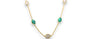 NATURAL EMERALD & ROSE-CUT DIAMOND STATION NECKLACE image 0