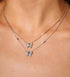 DIAMOND PAVÉ BUTTERFLY PENDANT DIAMOND STATION NECKLACE image 3