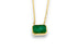 NATURAL EMERALD-CUT EMERALD BEZEL SOLITAIRE NECKLACE image 1