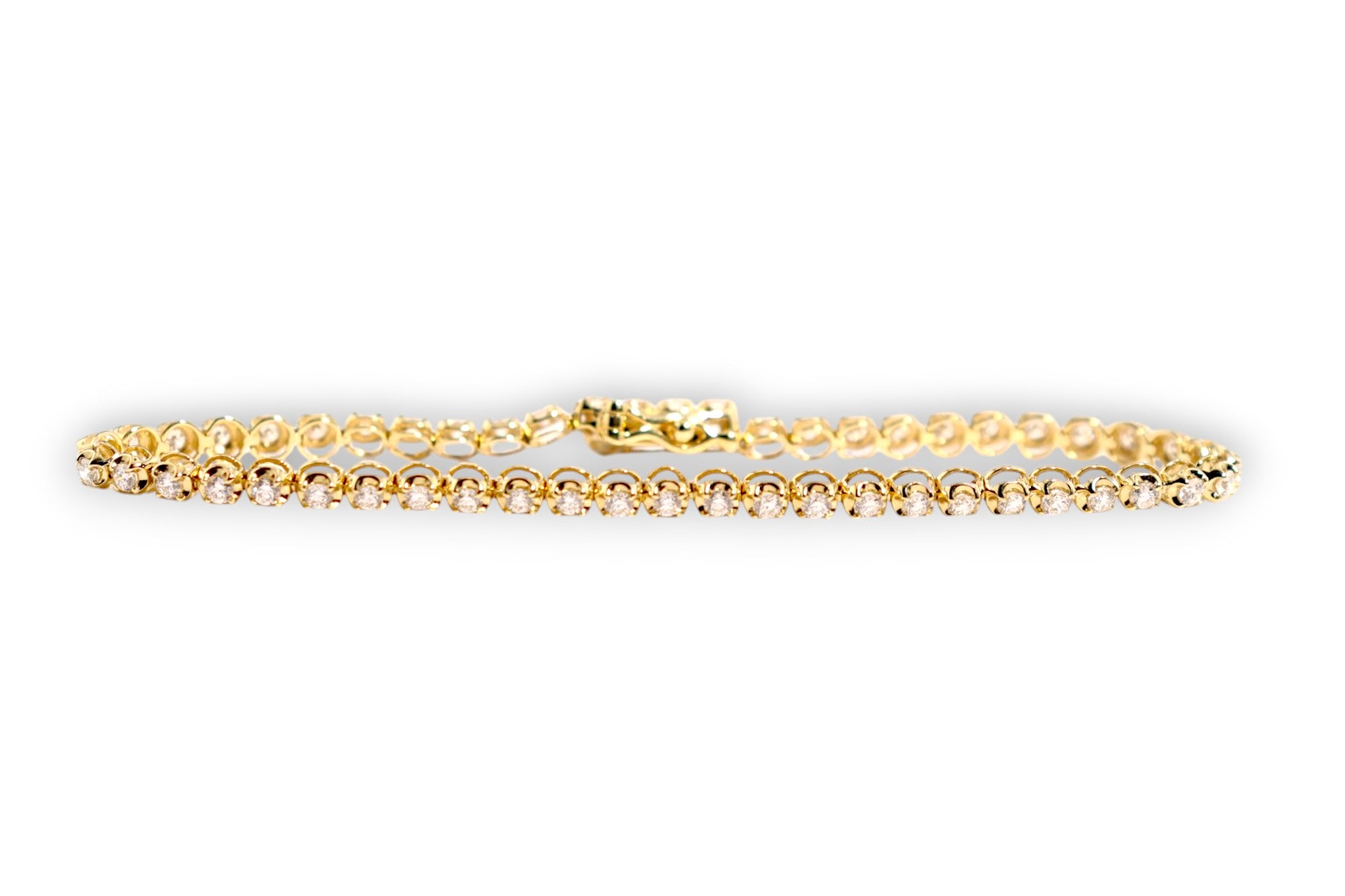 LUXURY LAB-GROWN ROUND BRILLIANT DIAMOND TENNIS BRACELET image 0