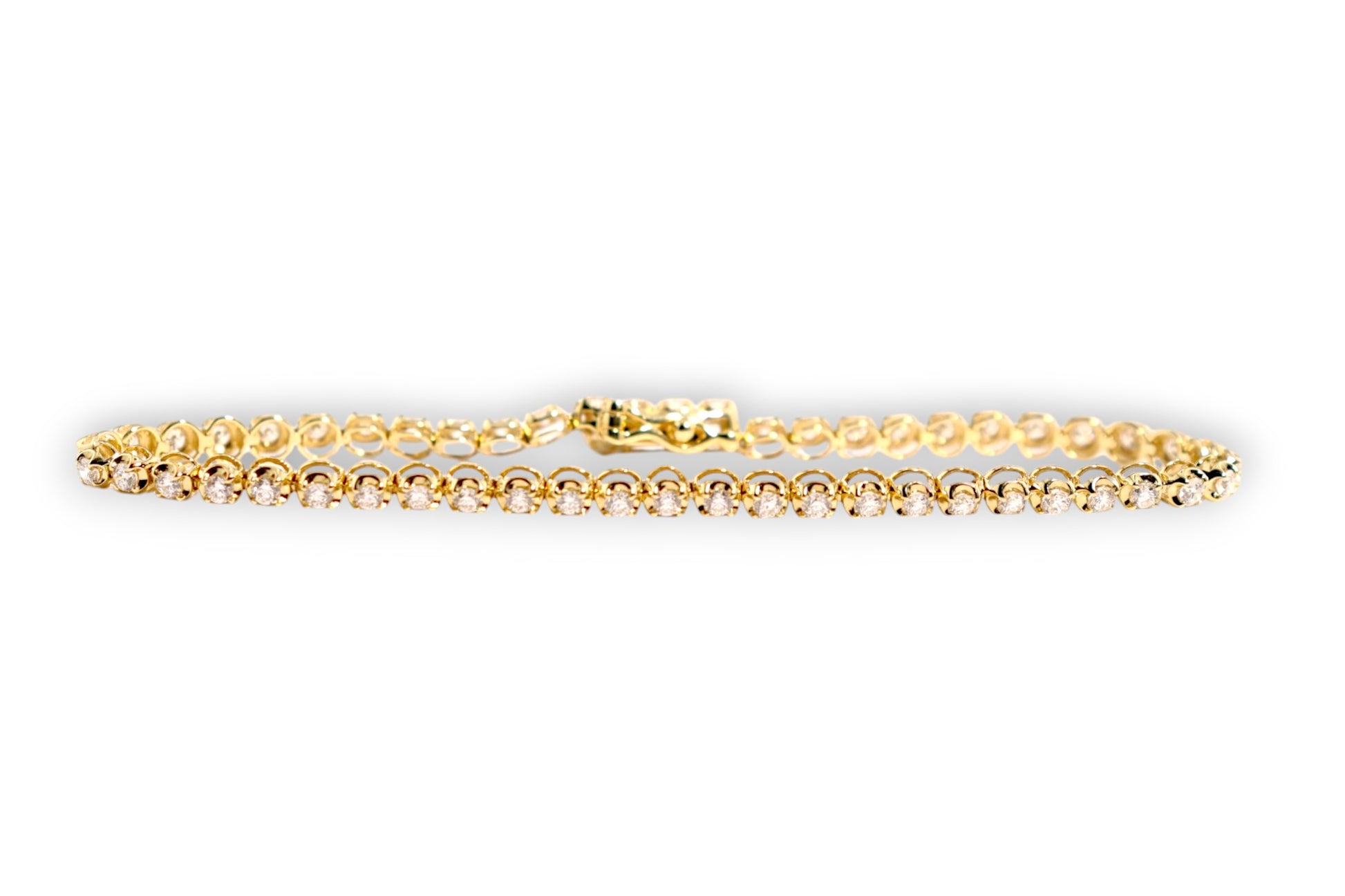 LUXURY LAB-GROWN ROUND BRILLIANT DIAMOND TENNIS BRACELET image 0