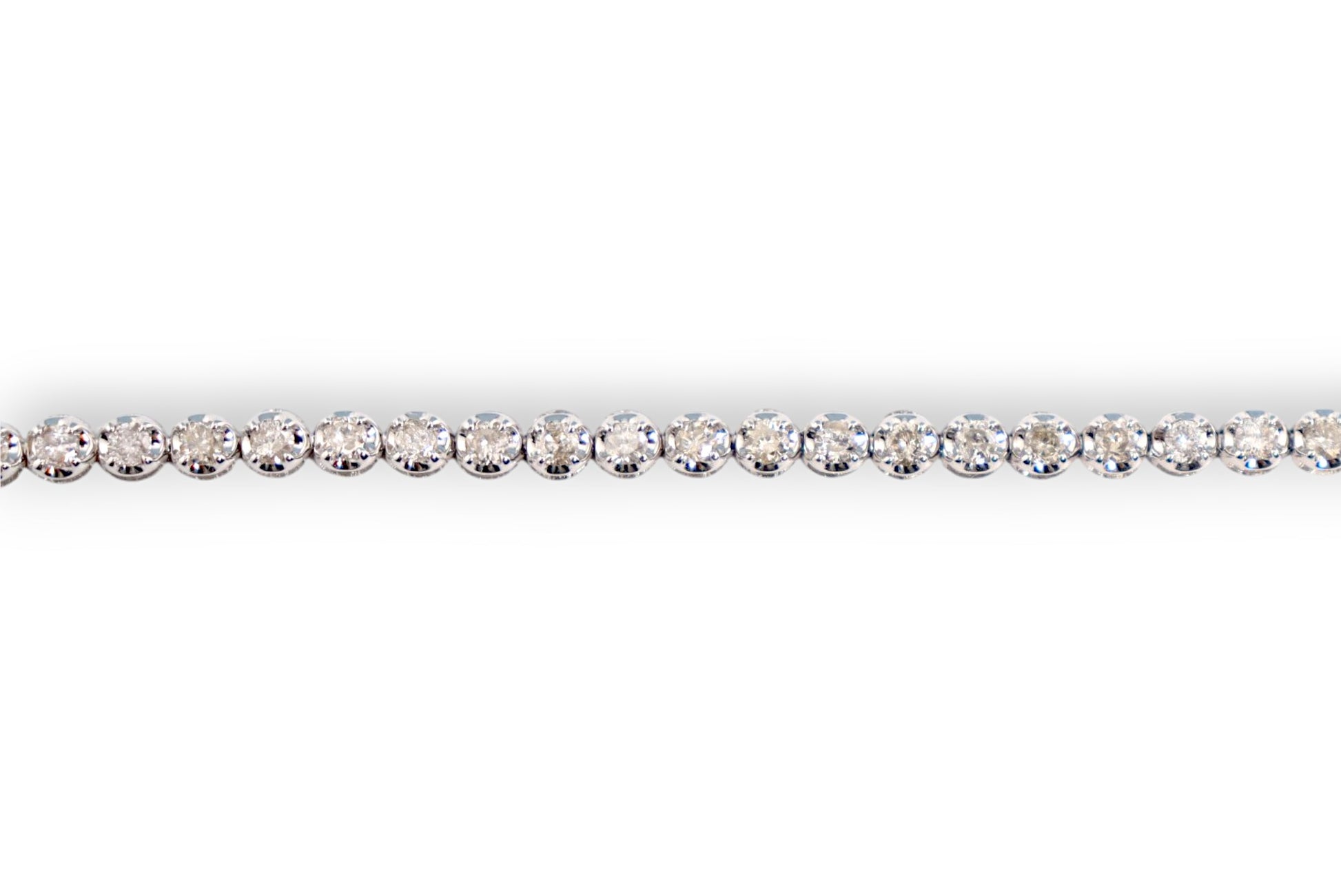LUXURY LAB GROWN ROUND BRILLIANT DIAMOND TENNIS BRACELET image 1