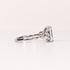 LAB-GROWN DIAMOND EMERALD-CUT & PEAR SIDE-STONE THREE-STONE ENGAGEMENT RING image 2