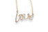 DIAMOND PAVÉ CURSIVE LOVE SCRIPT PENDANT NECKLACE image 0