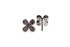 PAVÉ FOUR-PETAL FLOWER DIAMOND STUD EARRINGS image 1