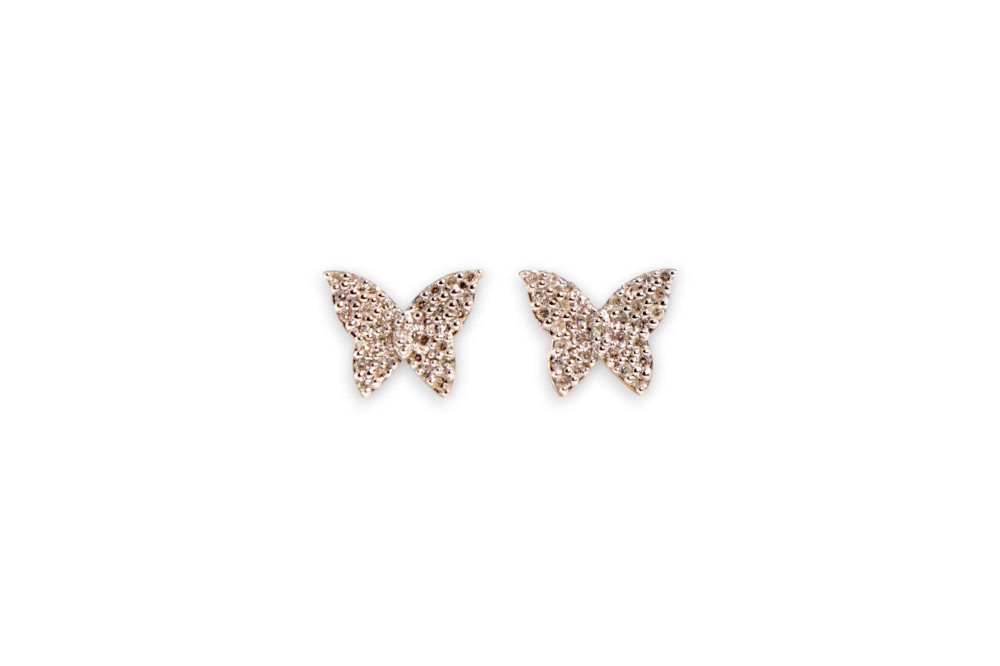 BUTTERFLY PAVÉ DIAMOND STUD EARRINGS image 0
