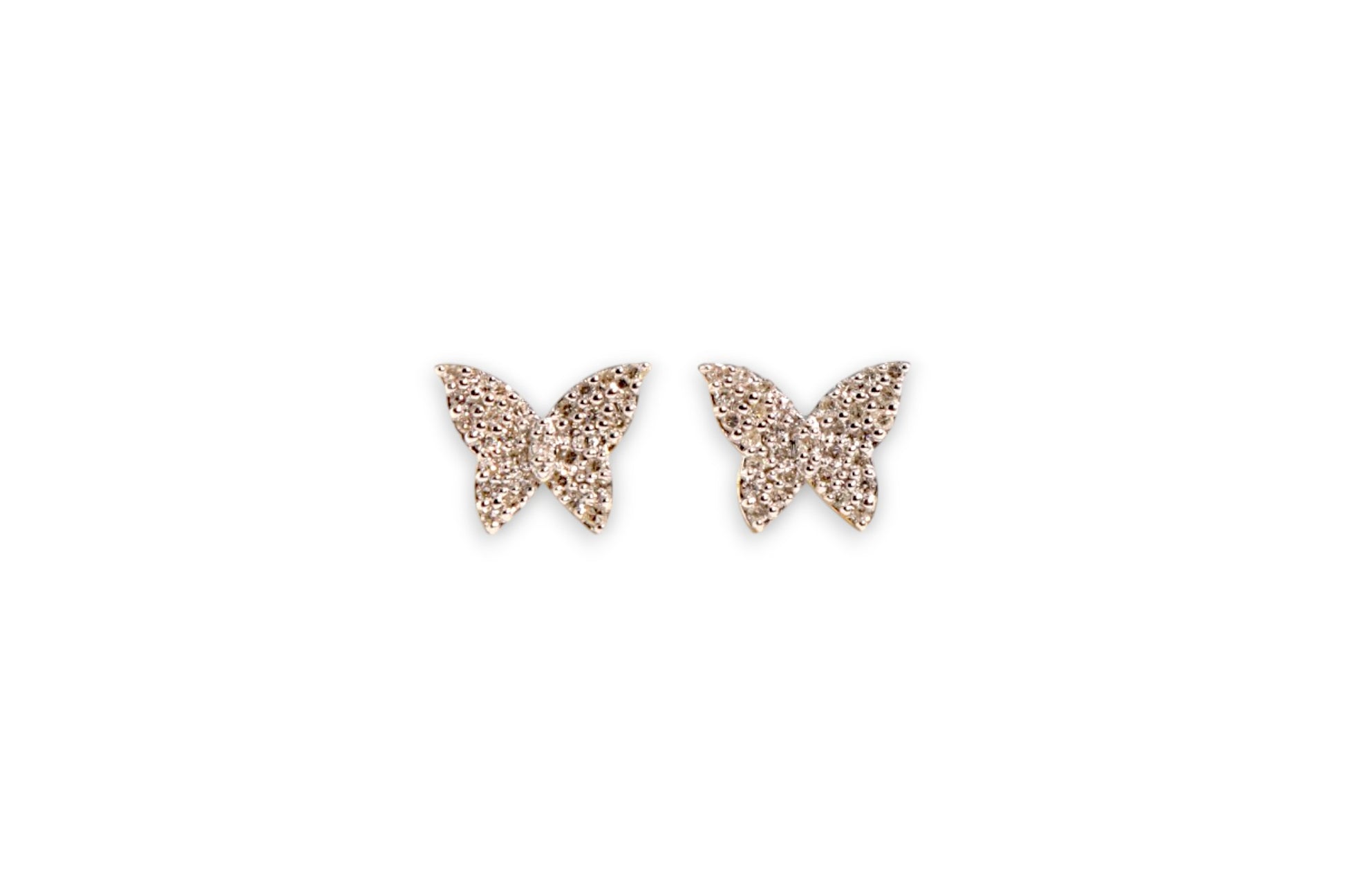 BUTTERFLY PAVÉ DIAMOND STUD EARRINGS image 0