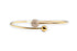 PAVÉ DIAMOND BALL & SOLID GOLD BYPASS BANGLE BRACELET image 1