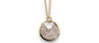 DIAMOND PAVÉ CRESCENT CIRCLE PENDANT NECKLACE image 0