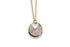 DIAMOND PAVÉ CRESCENT CIRCLE PENDANT NECKLACE image 0