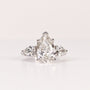 LAB-GROWN DIAMOND PEAR TRINITY THREE-STONE ENGAGEMENT RING image 0