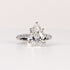 LAB-GROWN DIAMOND PEAR BRILLIANT-CUT PAVÉ BAND ENGAGEMENT RING image 0