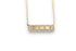 DIAMOND BAR PENDANT NECKLACE WITH BRUSHED GOLD & PAVÉ BORDER image 0