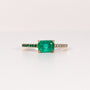EMERALD & DIAMOND RADIANT-CUT RING image 0