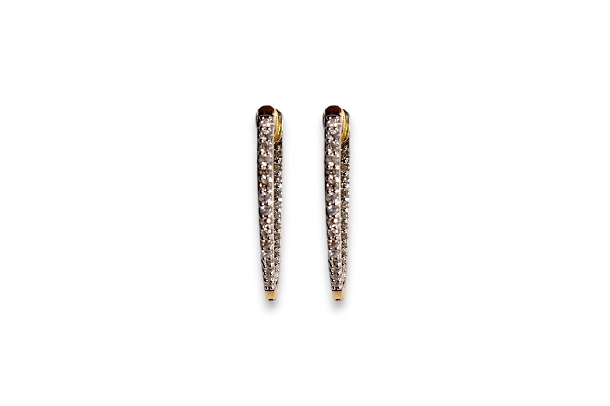 DIAMOND MARQUISE HOOP EARRINGS image 0