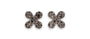 PAVÉ FOUR-PETAL FLOWER DIAMOND STUD EARRINGS image 0