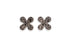 PAVÉ FOUR-PETAL FLOWER DIAMOND STUD EARRINGS image 0