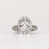 LAB-GROWN DIAMOND OVAL BRILLIANT-CUT HALO ENGAGEMENT RING image 0