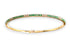 EMERALD & DIAMOND PAVÉ BANGLE BRACELET image 3