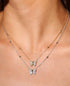 DIAMOND PAVÉ BUTTERFLY PENDANT DIAMOND STATION NECKLACE image 6