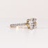 LAB-GROWN DIAMOND ROUND BRILLIANT-CUT CATHEDRAL PAVÉ BAND ENGAGEMENT RING image 1